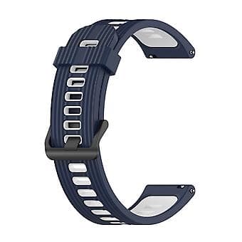 Vertikal silikone urrem til Garmin Venu 2 Midnight Blue White