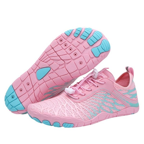 Sommar utomhus vattensportskor, halkfria fiske- och badskor, snabbtorkande, ventilerande vandringsskor, rosa, 39 Pink 39