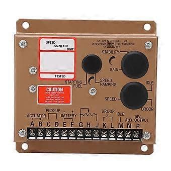 Generator Hastighetskontrollenhet Panel Drivstoffkontroll Aluminiumlegering Generator Hastighetsregulator Guvernør ESD5522 ( )