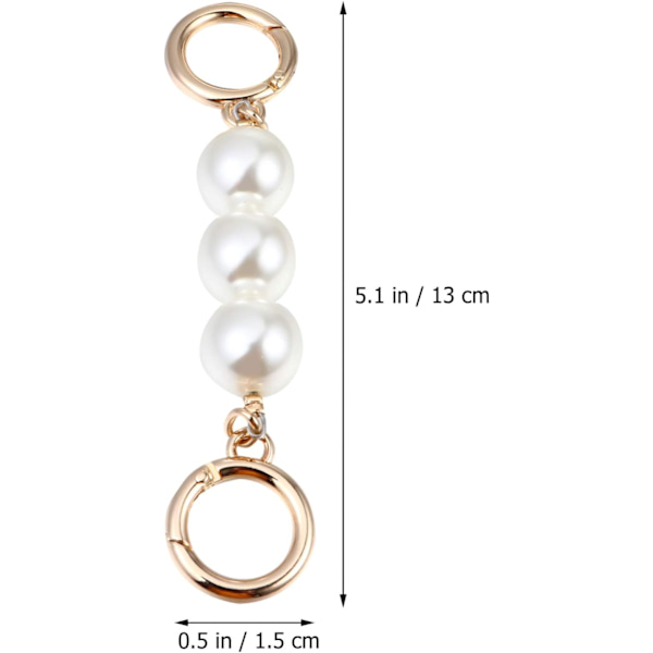 Bag Chain Strap Extender Imitation Pearl Bead Replacement Chain S