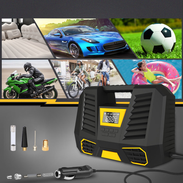 Bärbar batteriluftkompressor, 6000mAh snabbuppblåsande luft Compr