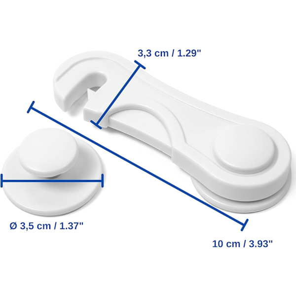 10 x Möbler Kylskåp Låda Skåp Magnetisk Dörrlås Spärr Ch