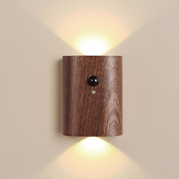 Vägglampor för inomhusbruk, set om 2, kopplingssensorvägglampa LED Up D