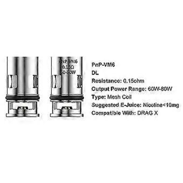 10 st Pnp förångare ersättnings spole Vm6 0,15ohm Pnp spole för Drag X/drag Max /argus Pro /argus X /argus Gt ( )