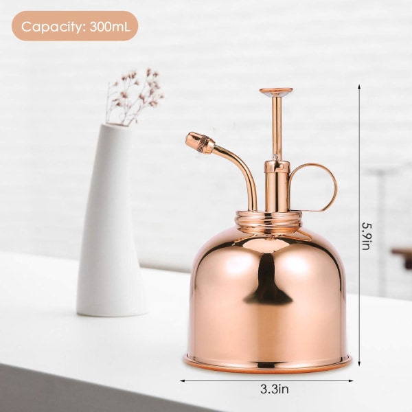 Retro Mässing Vattenkanna 300ml Trädgårdsarbete Blommor Växter Koppar Wa