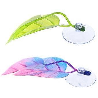 Akvariumpynt Betta Blad Gyte Seng ABS Materiale 2 stk