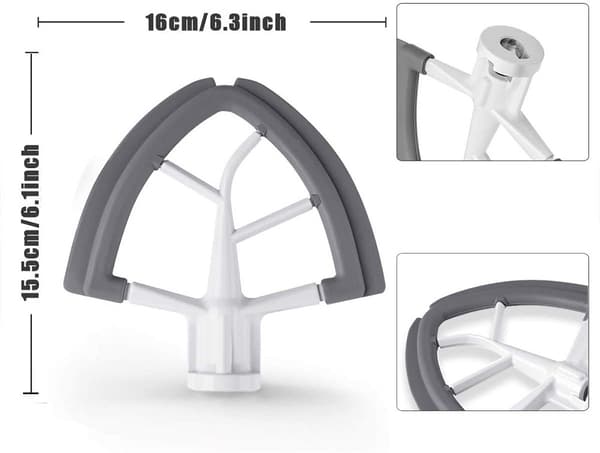 Flex Edge Beater passer til KitchenAid 4.5 5.0 Quart Bowl Lift Mixe