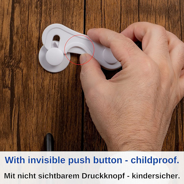 10 x Möbler Kylskåp Låda Skåp Magnetisk Dörrlås Spärr Ch