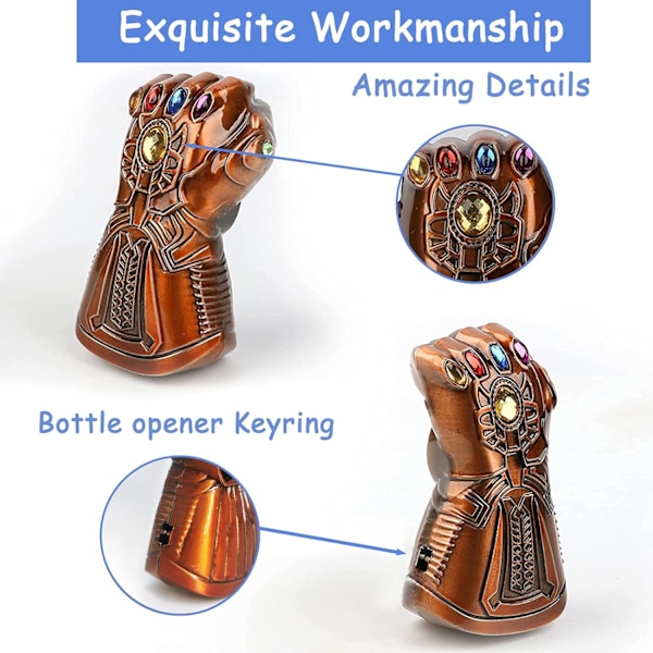 Ölöppnare, Thanos Handske Ölöppnare, Avengers: Endgame Flasköppnare Present Perfekt Födelsedagspresent till Honom Alla Hjärtans Dag Present