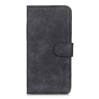 Retro Tekstur PU-deksel For Honor X7 / Play 30 Plus Black
