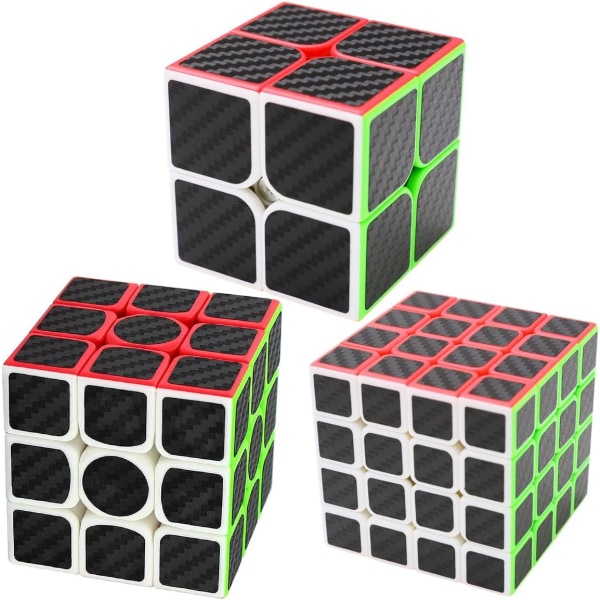 Puzzle Cube 4x4x4 New Cube Super Fast Carbon Fiber Sticker