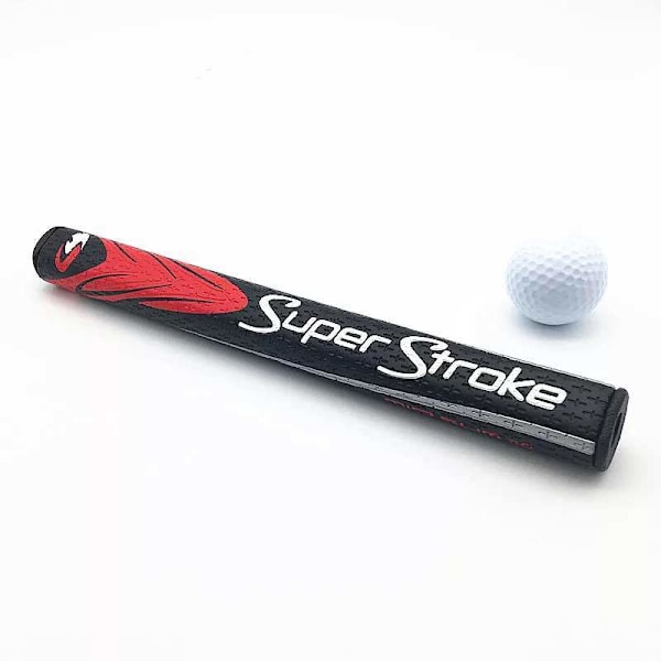 Golf Sport Super Putter Grip, Golfklub Tilbehør, Ultra Tynd, Medium Tynd og Fed, Sort og Rød, 2.0 Black and Red 2