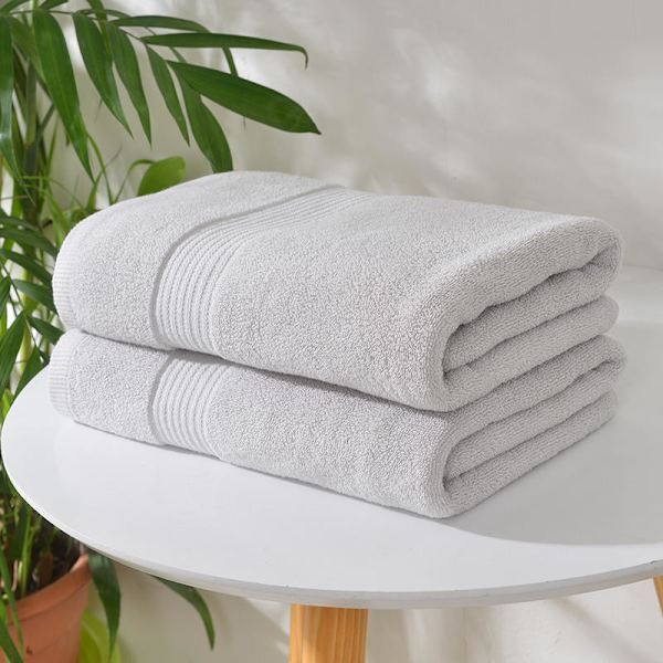 Set med 6 anti-missfärgningshanddukar, bomull, vit