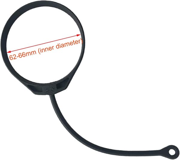 2 stk. brændstoftankdæksel, 63 mm