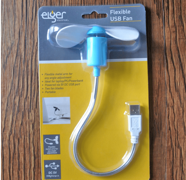 Mini USB-blæser 5-pak bærbar fleksibel køleblæser til