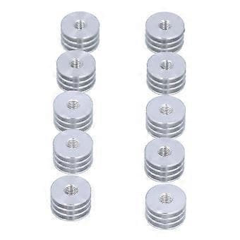 10 stk. 3D-printer varmerør Mini aluminiumslegering ekstruder radiator tilbehørssæt ( )