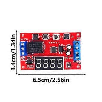 Timer Fördröjningsrelämodul Programmerbar Cykel Tidsstyrning LED-Display Intelligent Hem Enhet DC5V/12V/24V Ström 24V