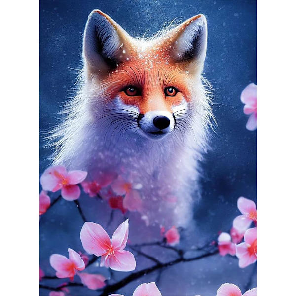 30 x 40 cm DIY 5D diamond painting Fox D