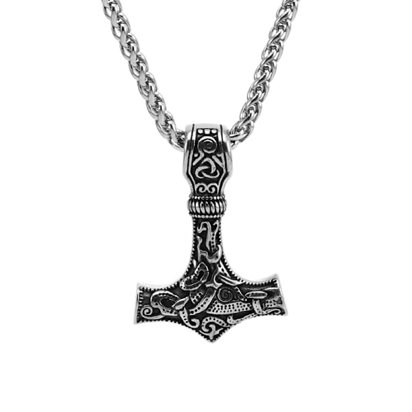 Vikinga retro runhammare halsband, Tors hammare kedja, herr hängsmycke halsband tillbehör, A A