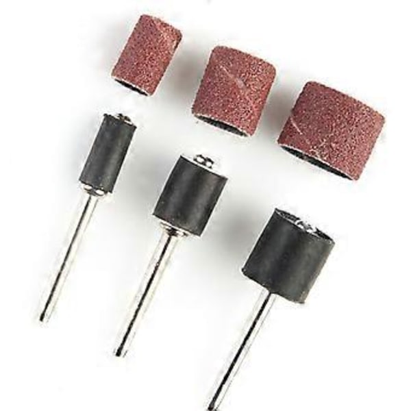 Sliptrummesats 120 st 1/2 3/8 1/4 Slipband 12 st Trumhylsor för nagelborr ( )