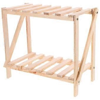 Blomsterdisplaystand rektangulær form træfarve 33.00X29.00X17.00Cm 1 sæt