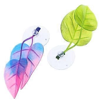 Akvariumpynt Betta Blad Gyte Seng ABS Materiale 2 stk