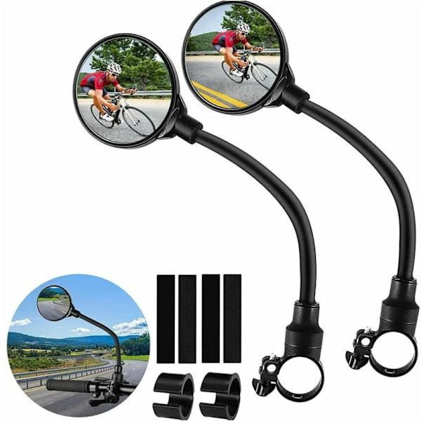 Set med 2 cykelstyrespeglar, cykelspegel 360° justerbar spegel