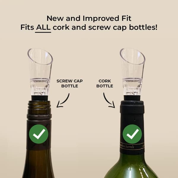 Vinluftare Hällpip Vin Karaff (2-pack) - Premiumkvalitet Hällpip