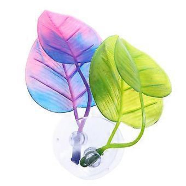 Akvariumpynt Betta Blad Gyte Seng ABS Materiale 2 stk