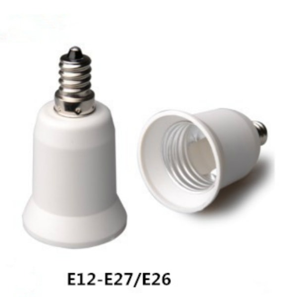 4 glödlampsbasadaptrar, E14 till E27 (för att konvertera till stor bas)