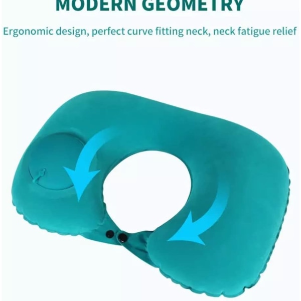 U-formad kudde Presskudde Portable Uppblåsbar Pillowtravel