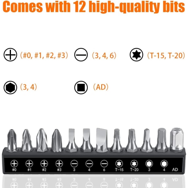 Set 13 st 110 mm, 1/4" mini spärrnyckel