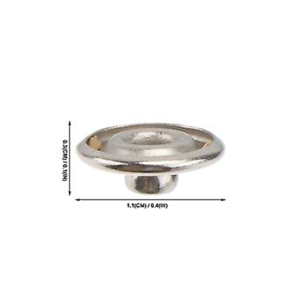 100 st Prycknappar Ihåliga Fem Klor Spännen Tryckknappar Spännen Prycknappar Fästen (11mm)