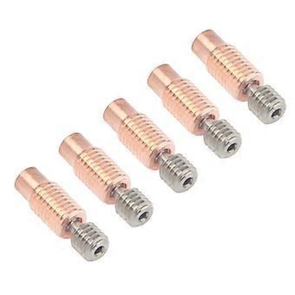 5PCS Bimetal Heat Break Ti Alloy Copper Heatbreak Ersättning för Prusa I3 MK3 MK3S 3D-skrivare gängad ( )