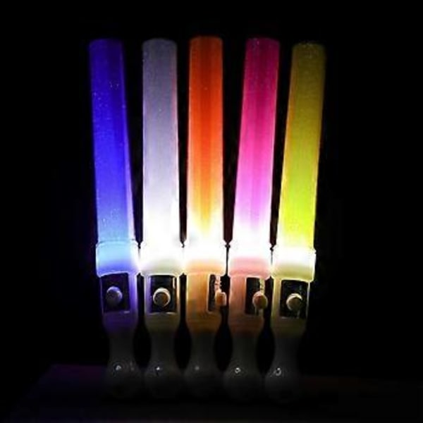 Lysstaver 3 Moduser LED Lysstaver Fargerike Blinkende Lys Selvlysende Festartikler Gjenbrukbare LED Dekorasjoner oransje orange