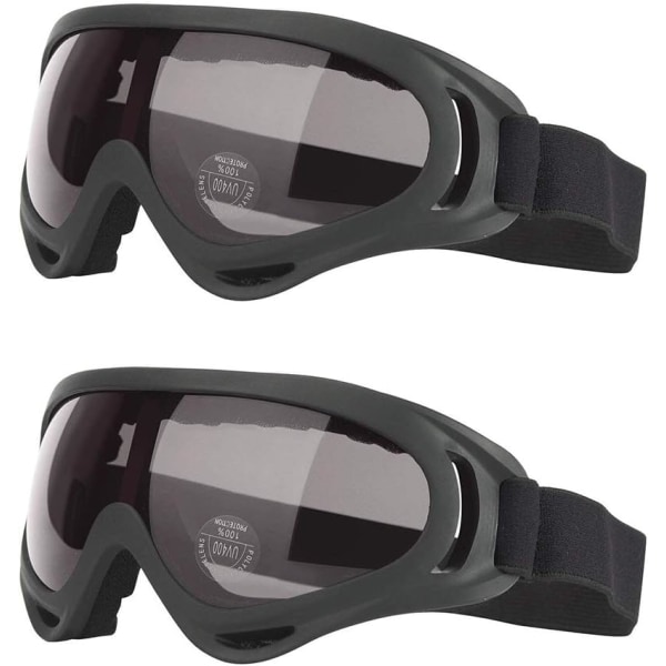 2 delar utomhusglasögon, skidglasögon, UV 400 skyddsglasögon,