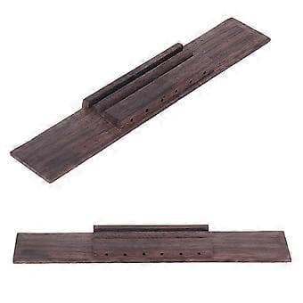 Utsökt Trä 6-strängad Folkgitarr Stall Ersättning Nedre Träsadlar Akustisk Gitarr Stall Gitarrtillbehör Hole lock screw Flat code
