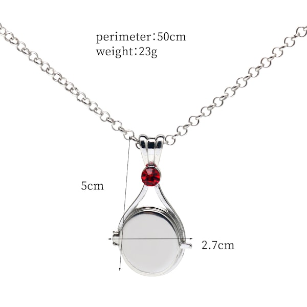 Anime animation H2o halsband, ett sjöjungfru snäckskal kan öppna hängsmycket, en present till vänner, vit White