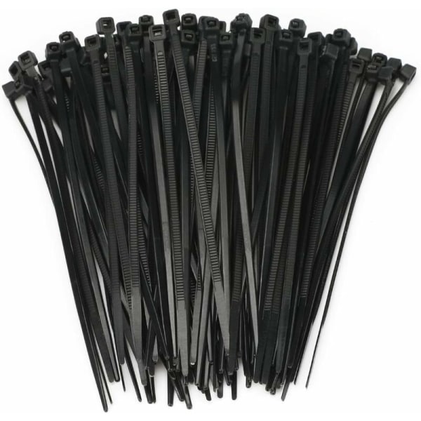 100 stycken buntband 100x3 mm, nylon buntband, justerbar trädgård