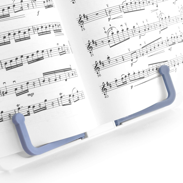 Litet skrivbordsmusikställ Vit