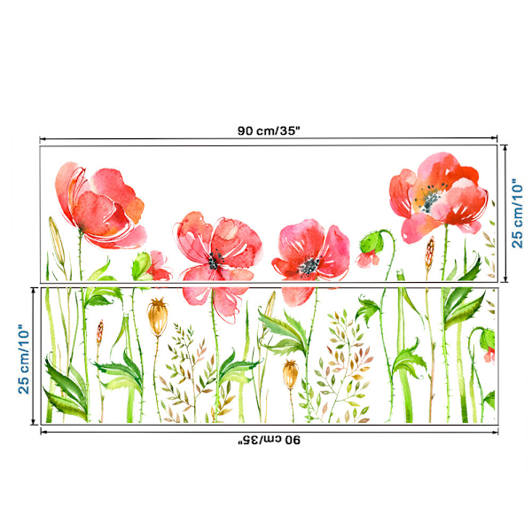 Super vackra blommor väggdekoration-väggdekoration för levande R