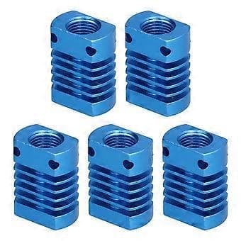 5 stk. 3D-printer køleplade radiator aluminiumslegering spredningsblok ekstruder MK10 E3DV6 ( )