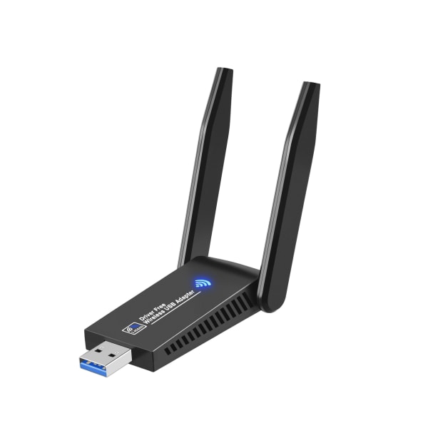 Kraftfull Dual Band USB 3.0 WiFi-dongel, 2.4G / 5.8GHz, WiFi-adapter