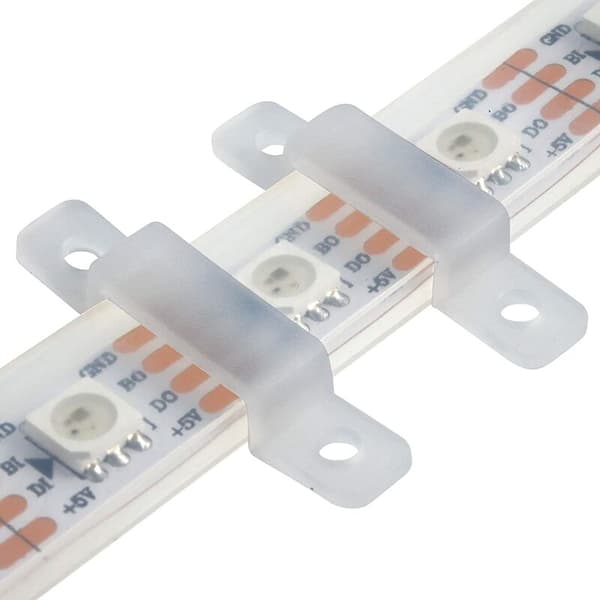 100 stk. LED Strip Fastgørelsesclips til montering af lysstrips