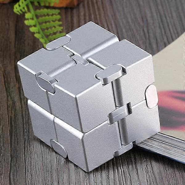 3 stk. Fidget Cube Dekompresjonsleke Infinity Cube, Stress- og Angstdempende for Kontorarbeidere, Silikonoverflate