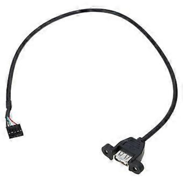 Högkvalitativ USB2.0 Hona till Moderkort 9Pin Header Kabel USB IDC Header Kabel för Pålitlig Moderkortsanslutning