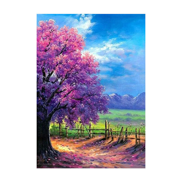 Handgjord självhäftande diamond painting Modernt vardagsrum (2) Vår,