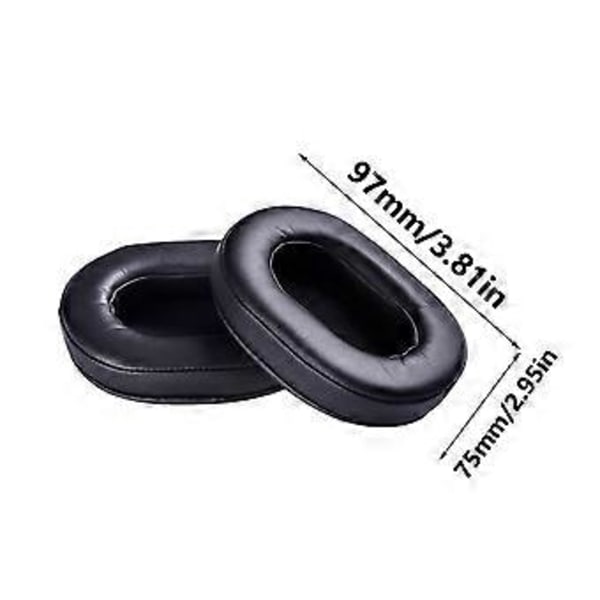 1 par ersättningsöronkuddar för ATH-MSR7 MDR-7506 ATH-M30 ATH-M35 ATH-M40FS ATH-M45 ATH-M50S MDR-CD900ST hörlurar Vit White