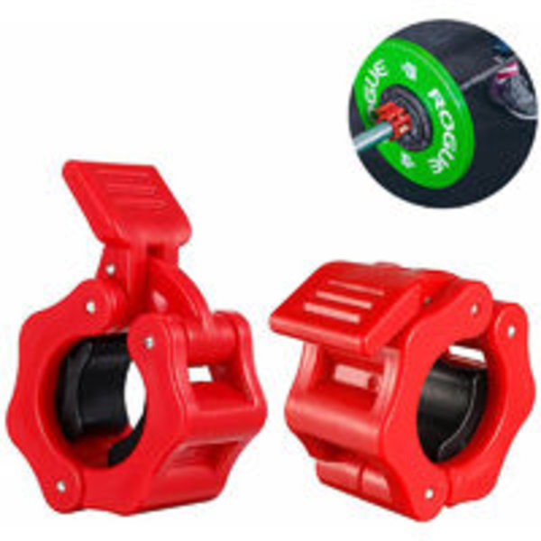 2 st Gym Barbell Clamps Quick Release Hantelkrage Clips för