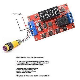 Timer Fördröjningsrelämodul Programmerbar Cykel Tidsstyrning LED-Display Intelligent Hem Enhet DC5V/12V/24V Ström 24V